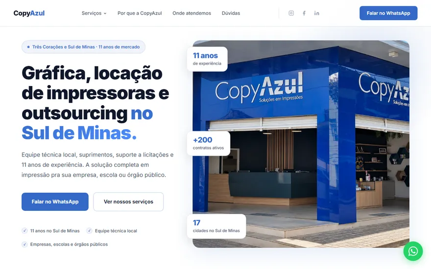 Site da CopyAzul