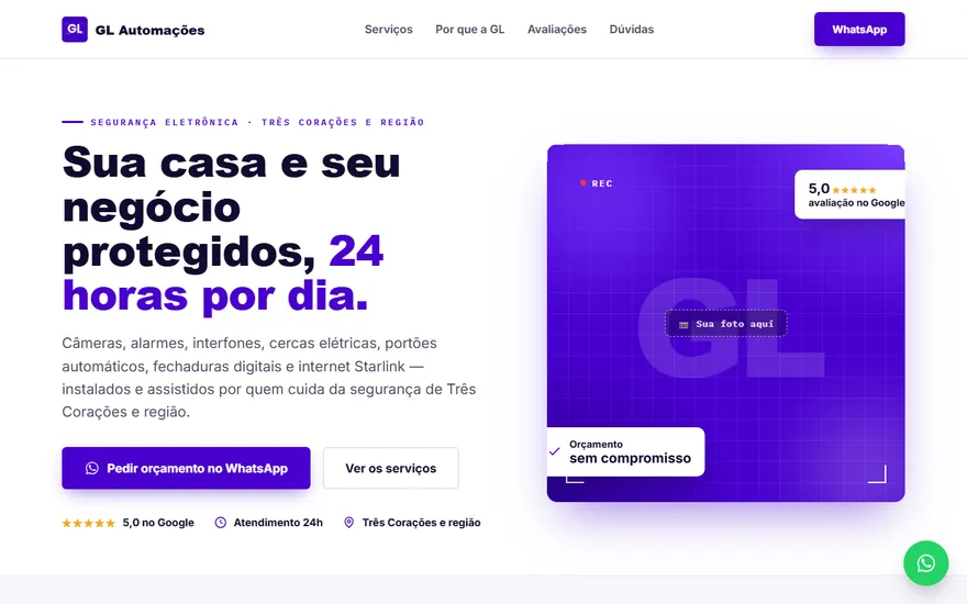 Site da GL Automações